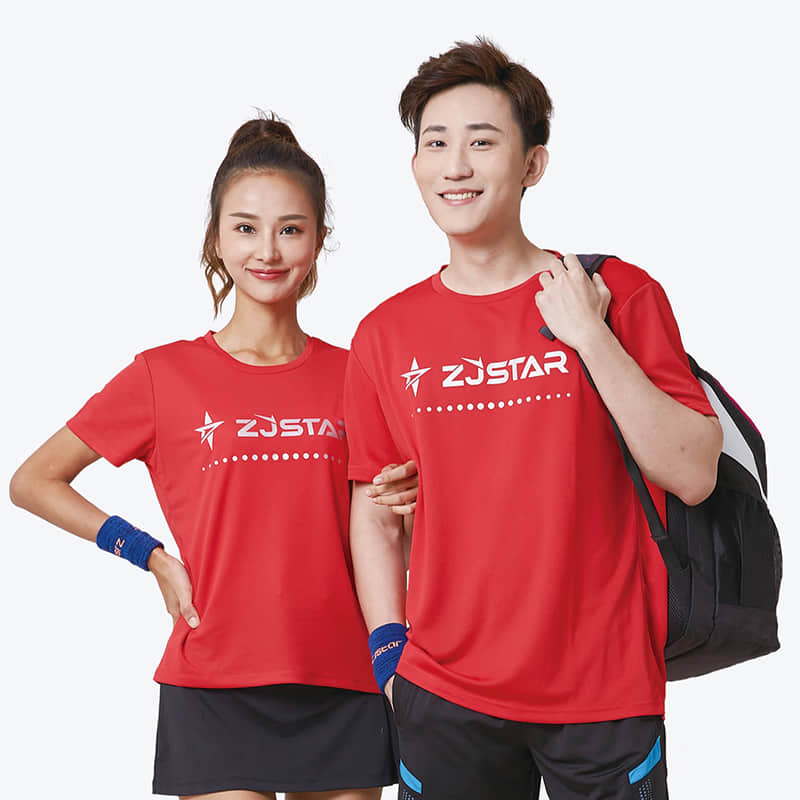 中极星运动T恤男款T恤ZJ9391（红色）-3XL