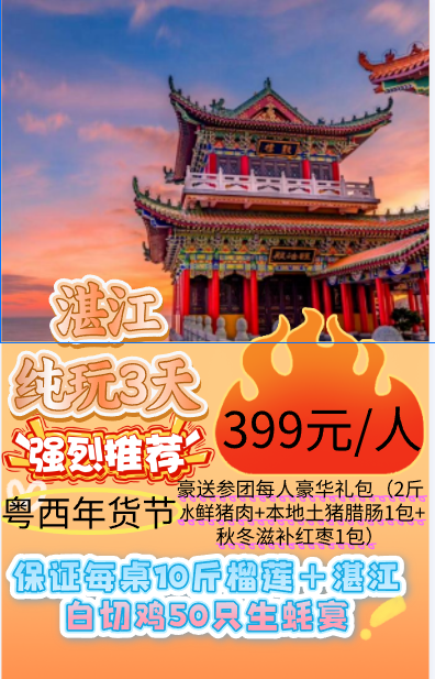 粤西年货狂欢节纯玩3天